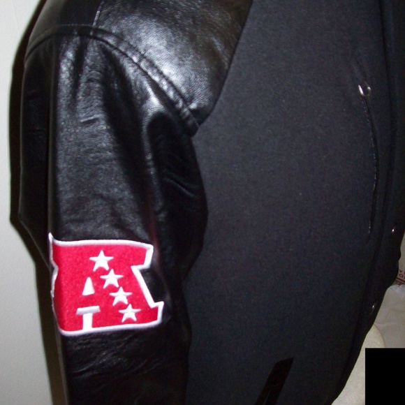 Oakland RAIDERS Wool & Faux Leather Jacket - Picture 4 of 7
